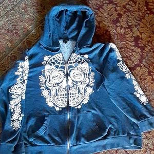 Torrid sugar skull full zip jacket 3xl